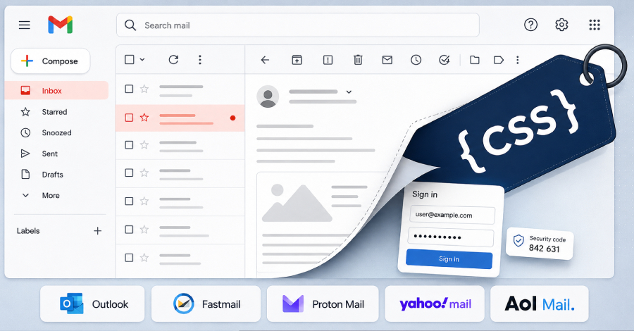 New CSS Attacks Can Break Webmail Defenses to Steal Passwords and Tokens