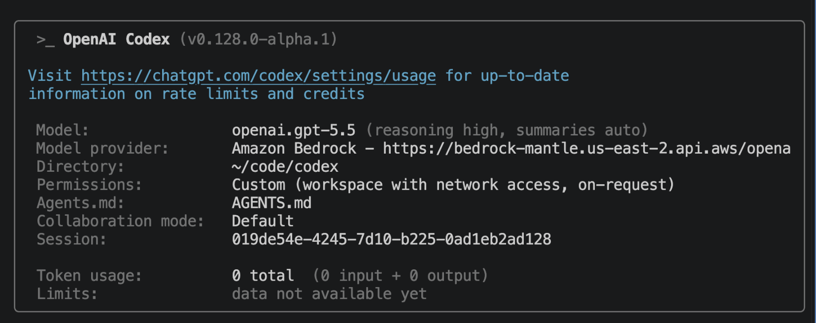 Get started with OpenAI GPT-5.5, GPT-5.4 models, and Codex on Amazon Bedrock