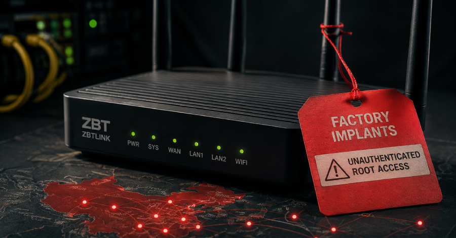 China-Made ZBT Routers Ship With Two Implants Giving Unauthenticated Attackers Root Access