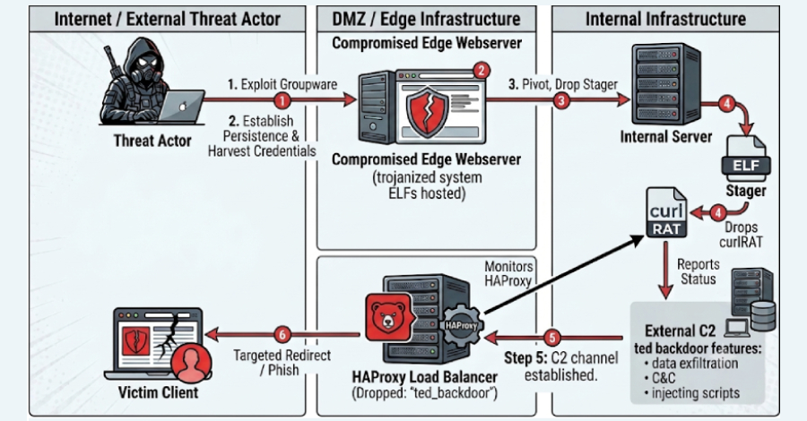 New Ted Backdoor Hides Inside Victims' Own HAProxy Builds to Intercept Web Traffic