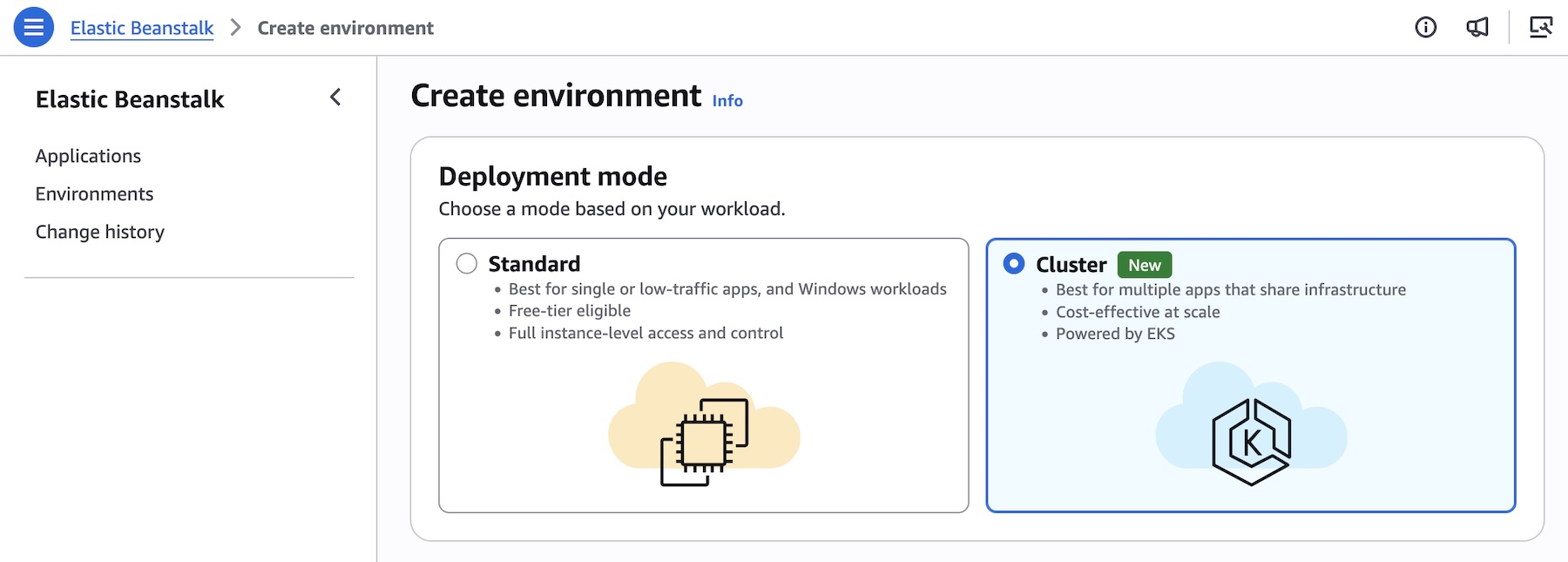 AWS Elastic Beanstalk introduces Cluster Mode