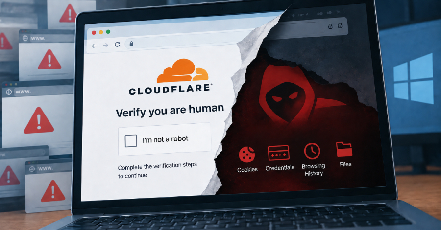 100+ Compromised Websites Use Fake Cloudflare Checks to Deliver LunexStealer
