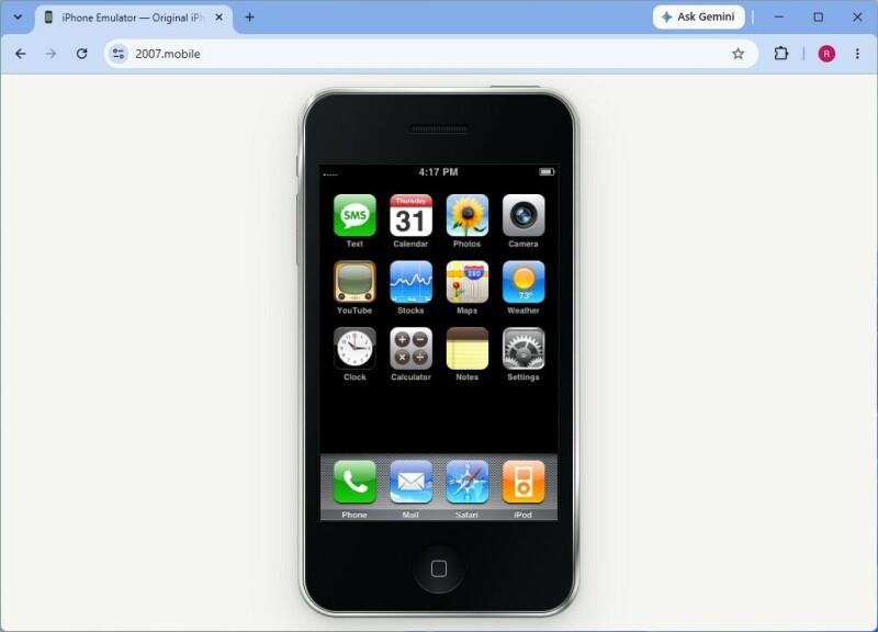 Fire up that iPhone 1 emulation and party like it's 2007