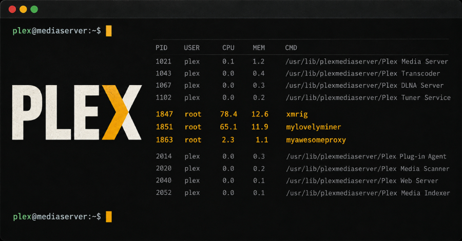 Hackers Exploit Plex2Shell Flaws to Install Crypto Miners and Linux Proxy Backdoor
